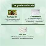 Alziba Cares Tea Tree Oil Face Wash With D-Panthenol & Anti-acne, Oil Control & Deep Cleansing